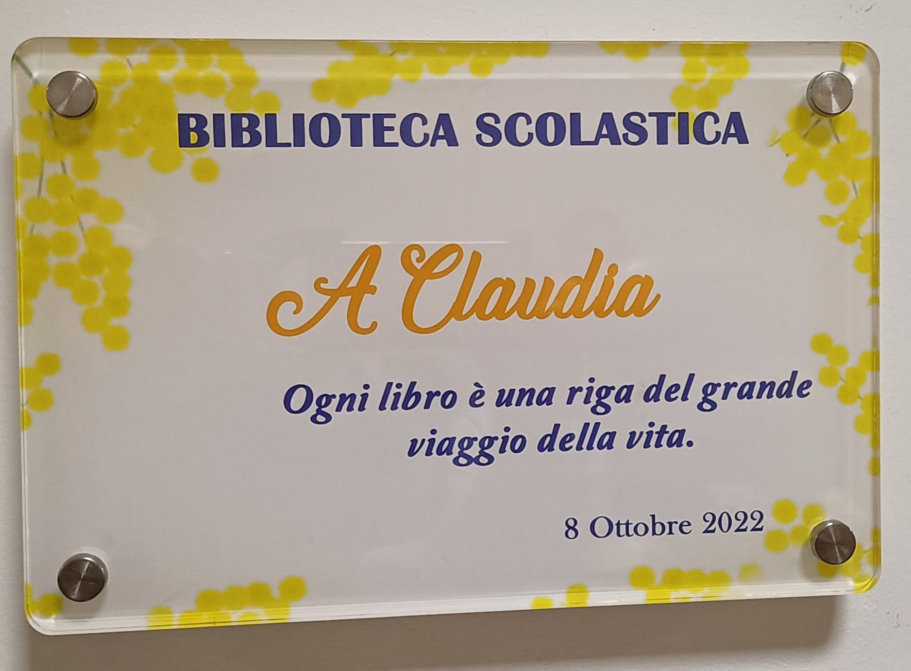 Targa a Claudia