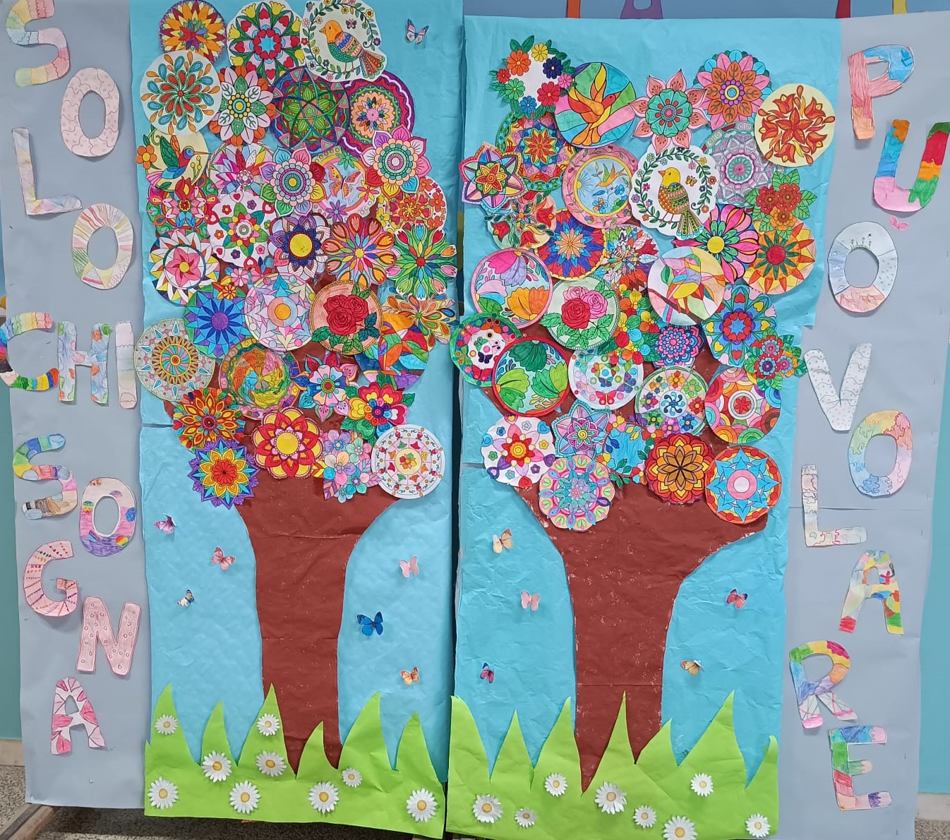 Alberi di carta con mandala