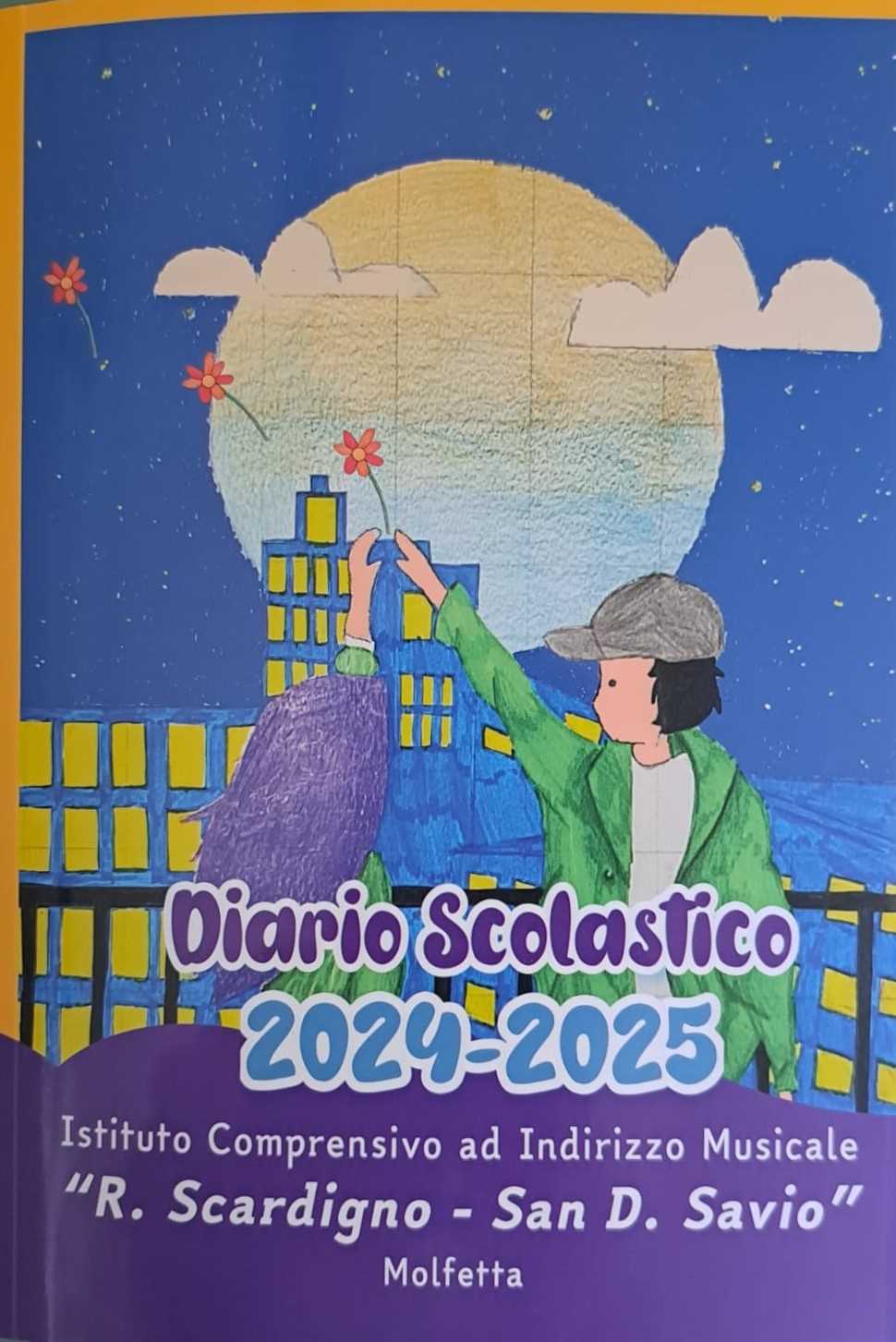 Copertina diario scolastico fronte