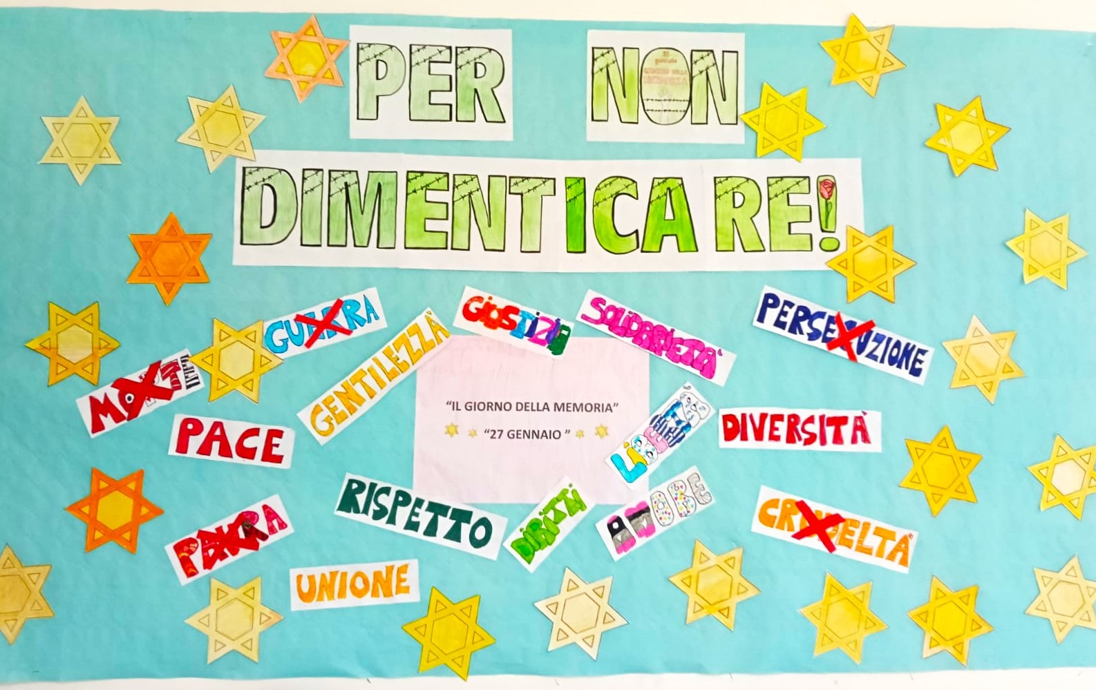 Cartellone Giorno della memoria