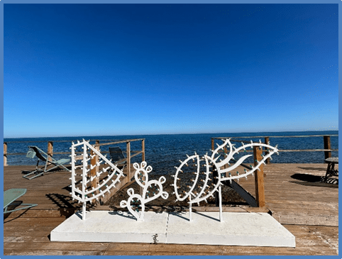Luminarie sulla spiaggia