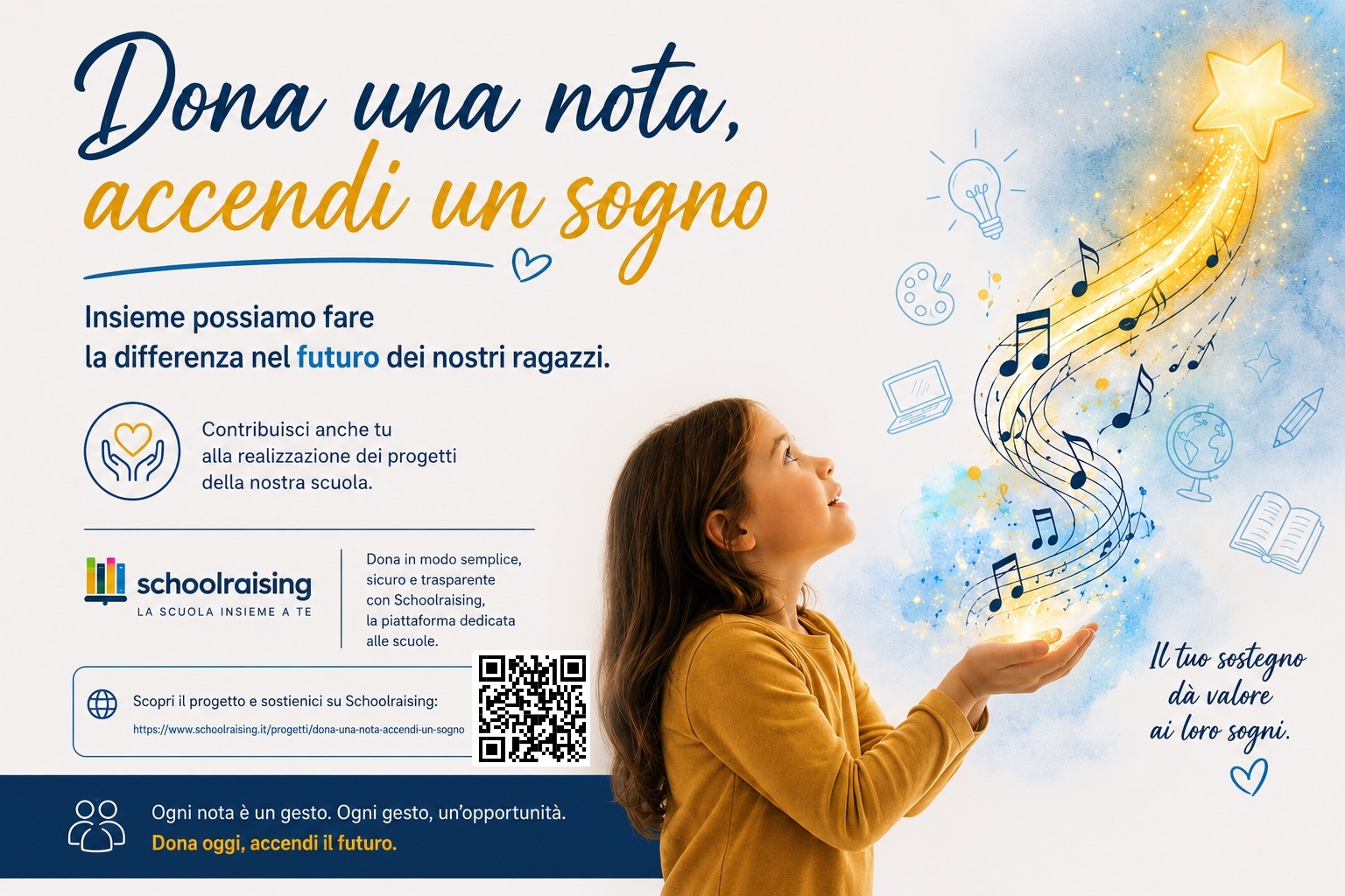 Iniziativa Dona una nota, accendi un sogno