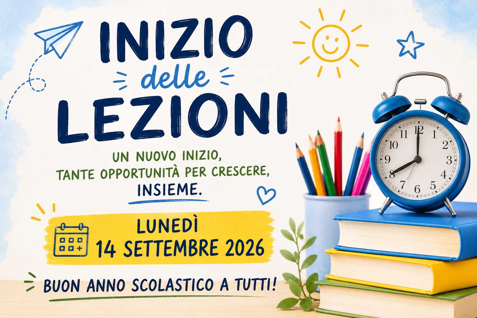 Avviso inizio lezioni